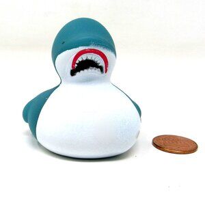 Share Shark Rubber Duck 2in Wild Ocean Animal Aquarium Ducky Squirter Jaws Bath